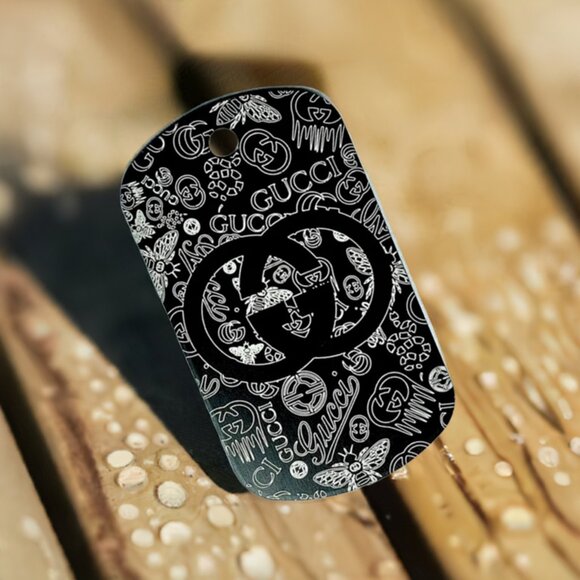 GUCCI Metal Tag | Bag Tag | Necklace Pendant | Keychain Accesory | Mint Condish - Picture 6 of 11